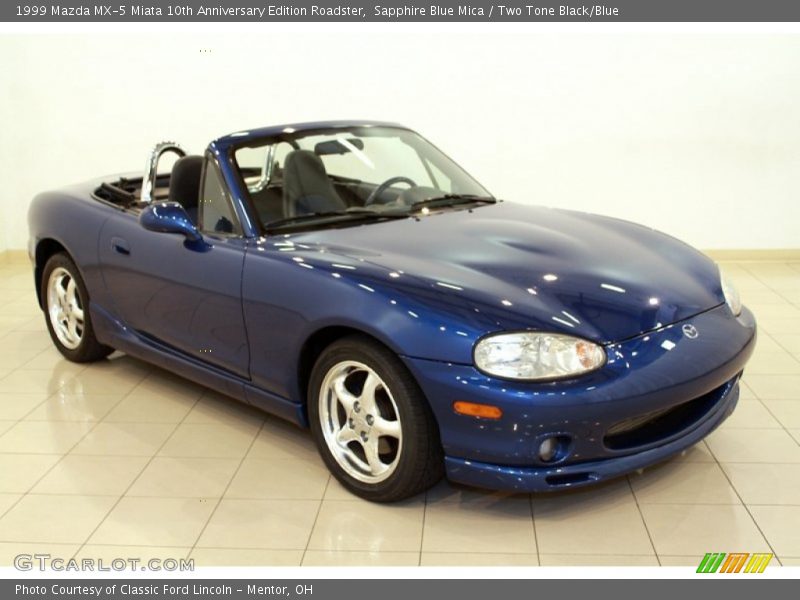 Front 3/4 View of 1999 MX-5 Miata 10th Anniversary Edition Roadster