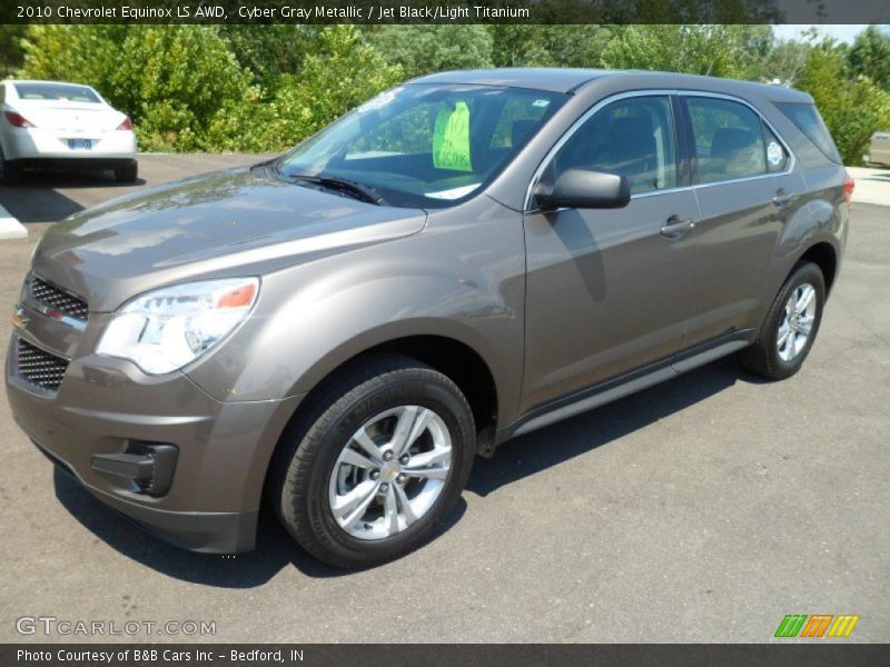Cyber Gray Metallic / Jet Black/Light Titanium 2010 Chevrolet Equinox LS AWD