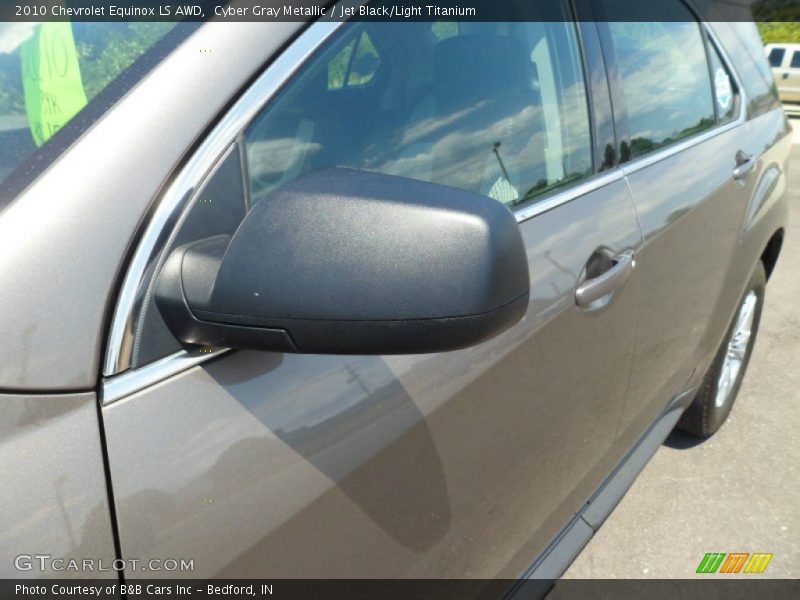 Cyber Gray Metallic / Jet Black/Light Titanium 2010 Chevrolet Equinox LS AWD