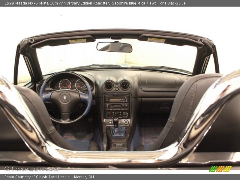 Sapphire Blue Mica / Two Tone Black/Blue 1999 Mazda MX-5 Miata 10th Anniversary Edition Roadster