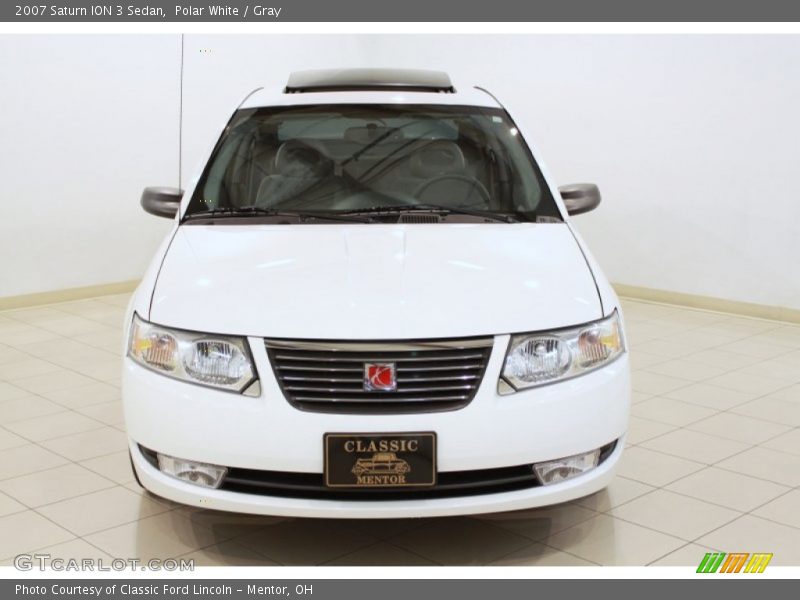 Polar White / Gray 2007 Saturn ION 3 Sedan