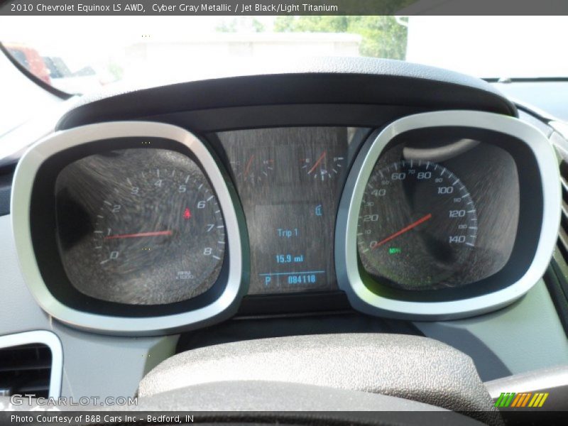 Cyber Gray Metallic / Jet Black/Light Titanium 2010 Chevrolet Equinox LS AWD