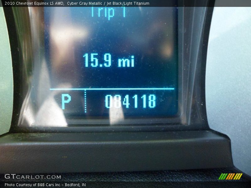 Cyber Gray Metallic / Jet Black/Light Titanium 2010 Chevrolet Equinox LS AWD