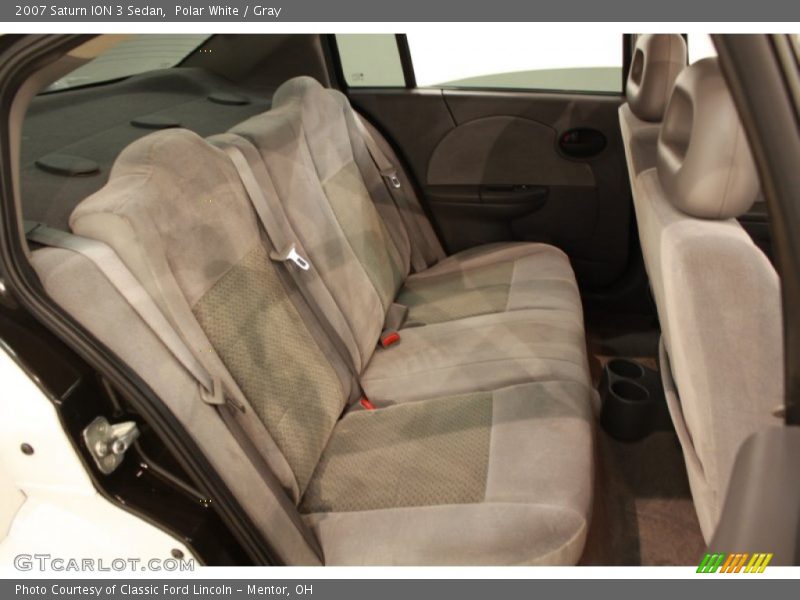 Polar White / Gray 2007 Saturn ION 3 Sedan