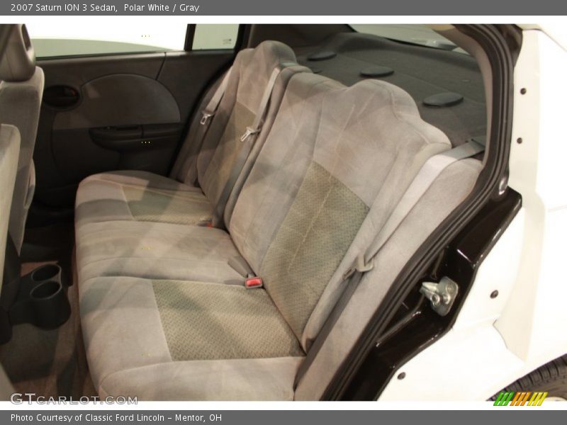 Polar White / Gray 2007 Saturn ION 3 Sedan