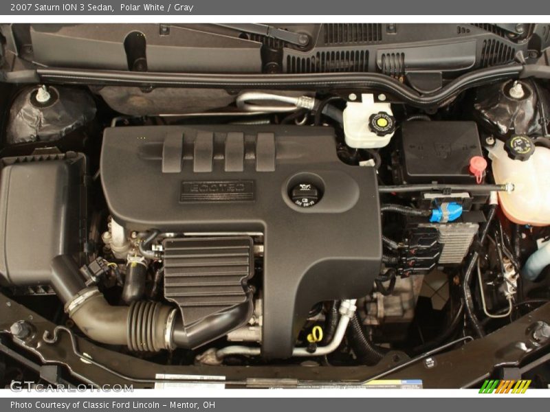 Polar White / Gray 2007 Saturn ION 3 Sedan