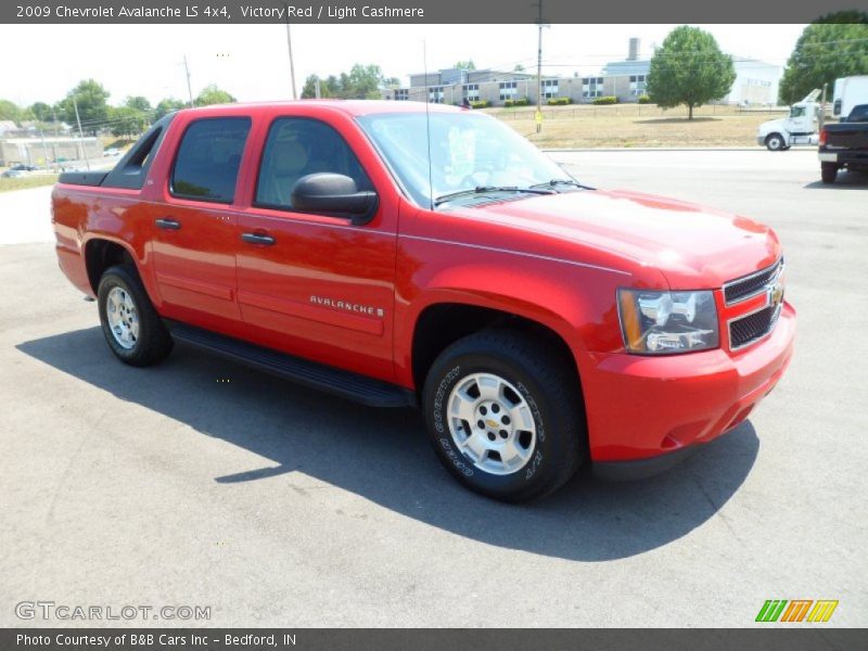 Victory Red / Light Cashmere 2009 Chevrolet Avalanche LS 4x4