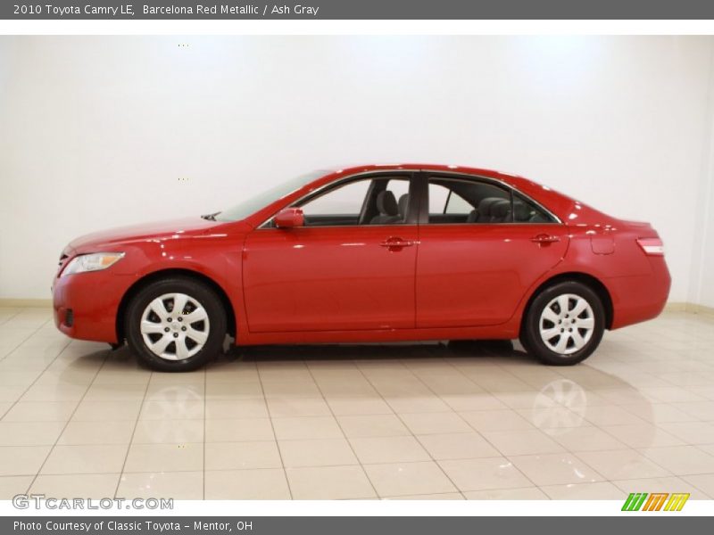 Barcelona Red Metallic / Ash Gray 2010 Toyota Camry LE