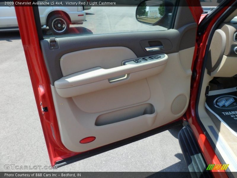 Victory Red / Light Cashmere 2009 Chevrolet Avalanche LS 4x4