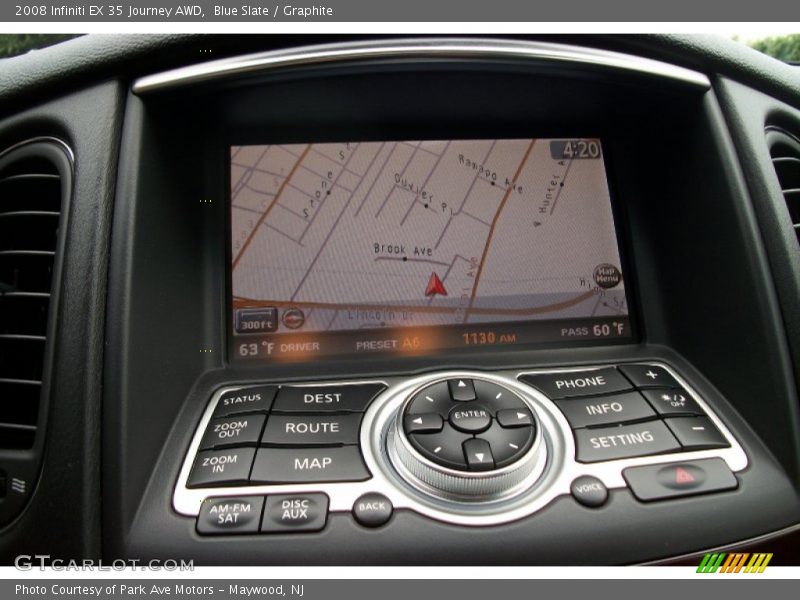 Navigation of 2008 EX 35 Journey AWD