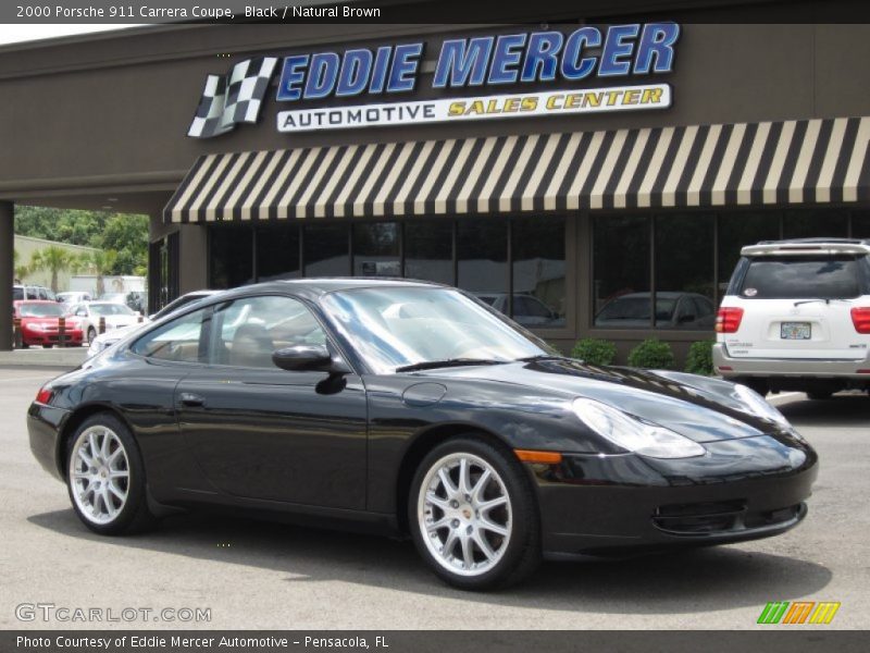 Black / Natural Brown 2000 Porsche 911 Carrera Coupe