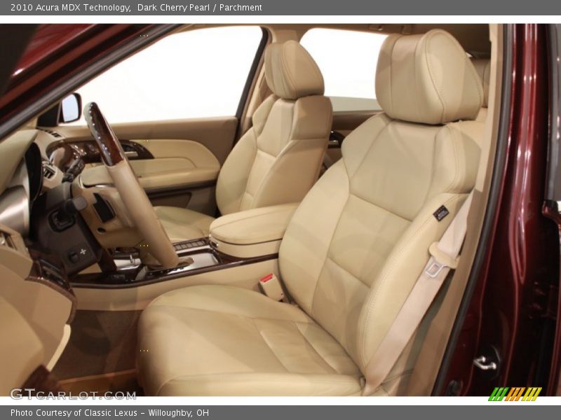 Front Seat of 2010 MDX Technology