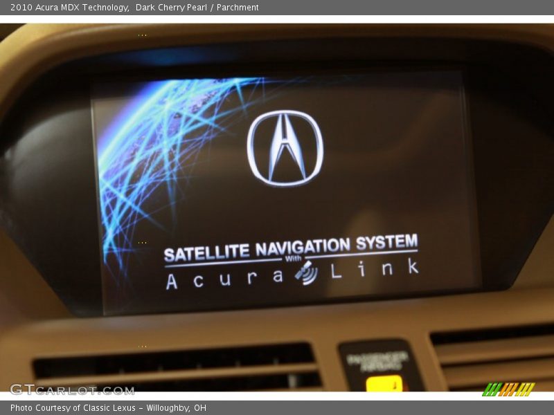 Dark Cherry Pearl / Parchment 2010 Acura MDX Technology