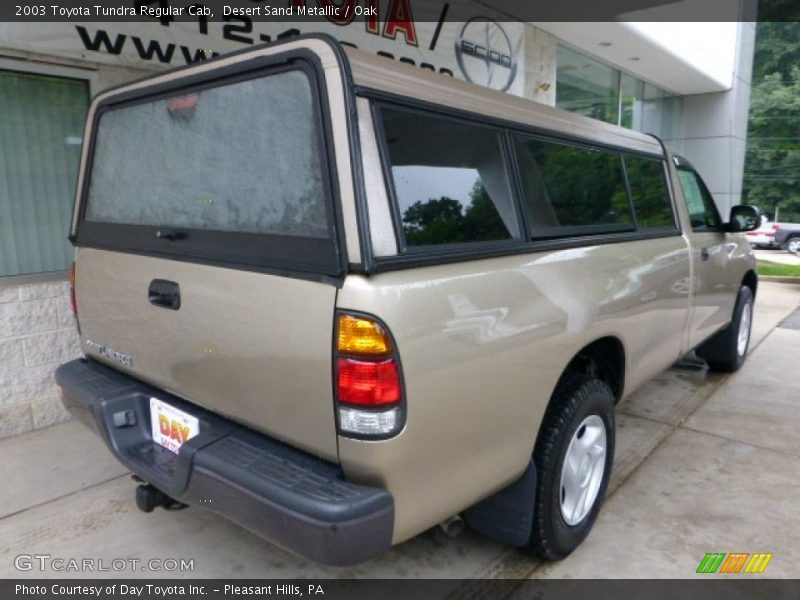 Desert Sand Metallic / Oak 2003 Toyota Tundra Regular Cab