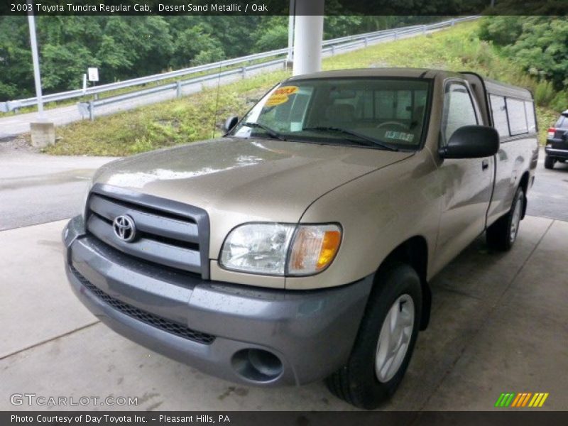 Desert Sand Metallic / Oak 2003 Toyota Tundra Regular Cab