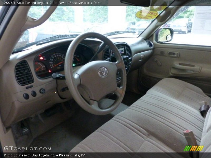 Oak Interior - 2003 Tundra Regular Cab 