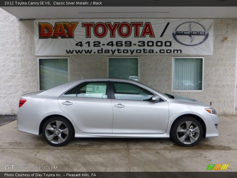 Classic Silver Metallic / Black 2012 Toyota Camry SE V6