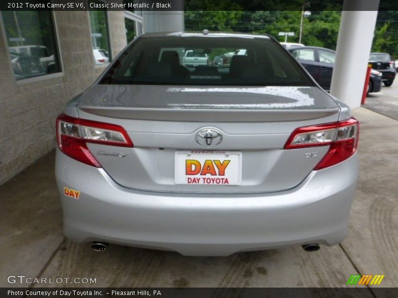 Classic Silver Metallic / Black 2012 Toyota Camry SE V6