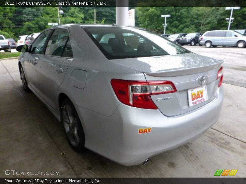 Classic Silver Metallic / Black 2012 Toyota Camry SE V6