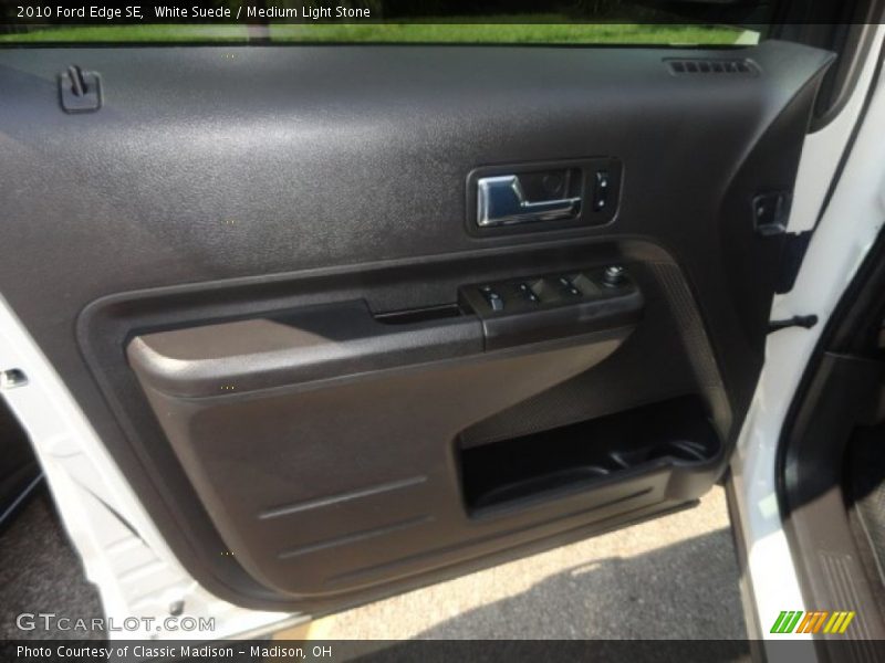 White Suede / Medium Light Stone 2010 Ford Edge SE