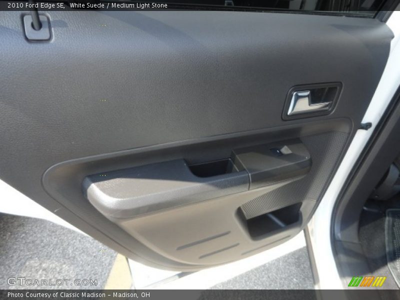White Suede / Medium Light Stone 2010 Ford Edge SE