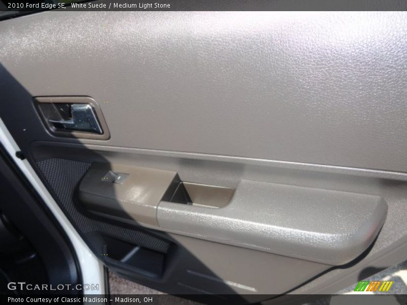White Suede / Medium Light Stone 2010 Ford Edge SE