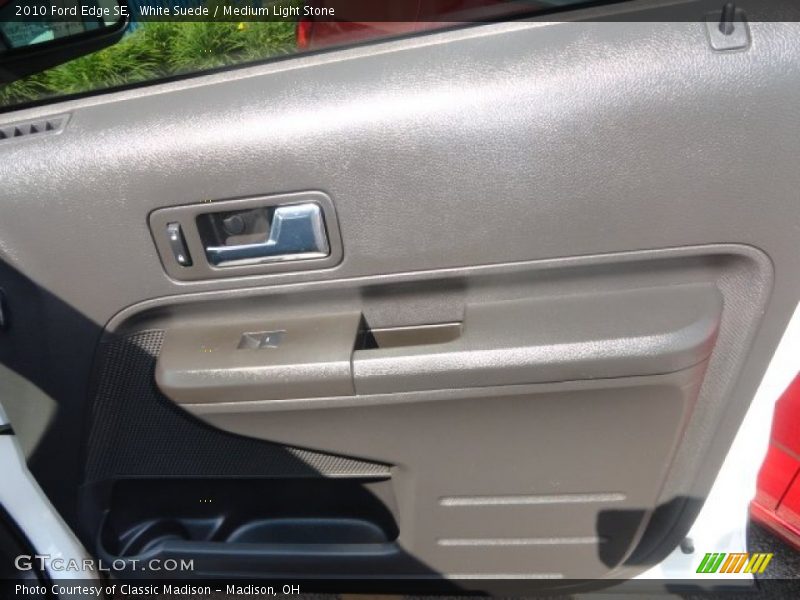 White Suede / Medium Light Stone 2010 Ford Edge SE