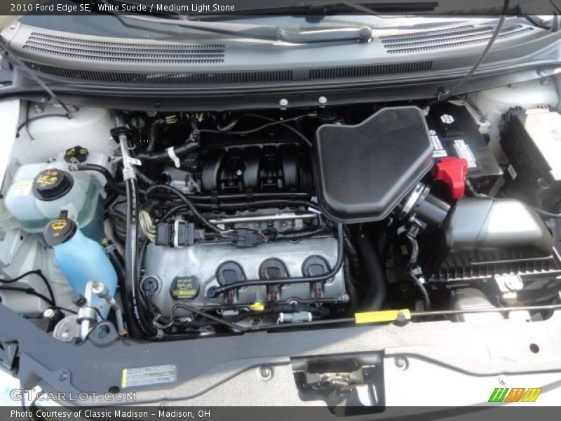 White Suede / Medium Light Stone 2010 Ford Edge SE