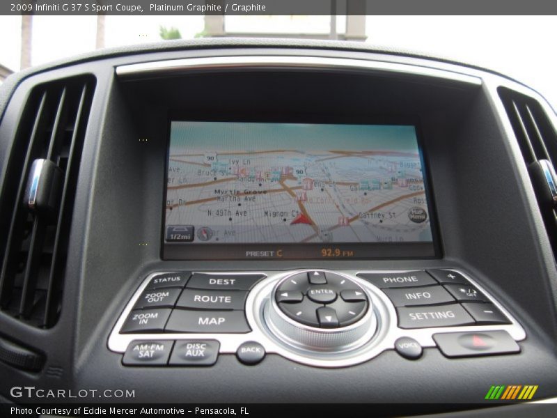 Navigation of 2009 G 37 S Sport Coupe