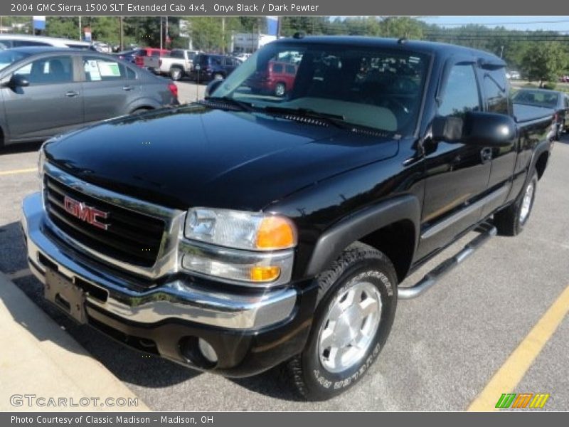 Onyx Black / Dark Pewter 2004 GMC Sierra 1500 SLT Extended Cab 4x4