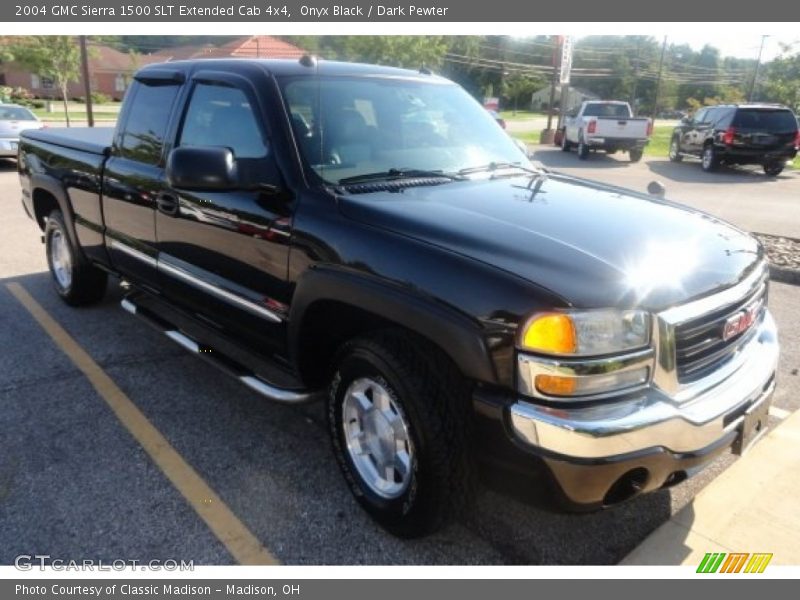 Onyx Black / Dark Pewter 2004 GMC Sierra 1500 SLT Extended Cab 4x4