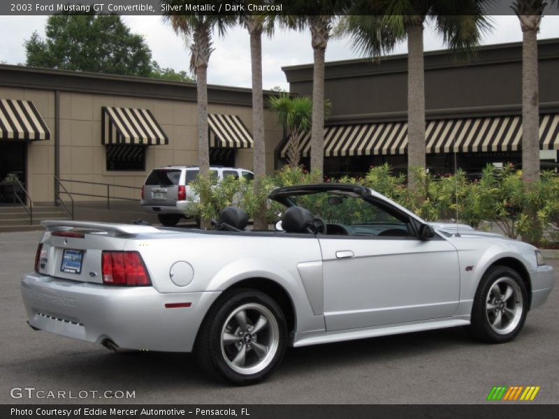Silver Metallic / Dark Charcoal 2003 Ford Mustang GT Convertible