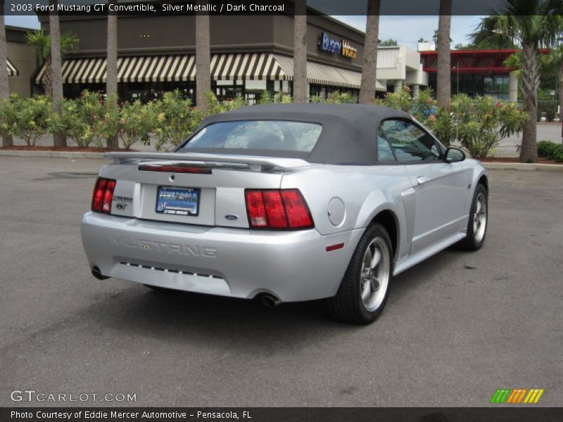 Silver Metallic / Dark Charcoal 2003 Ford Mustang GT Convertible