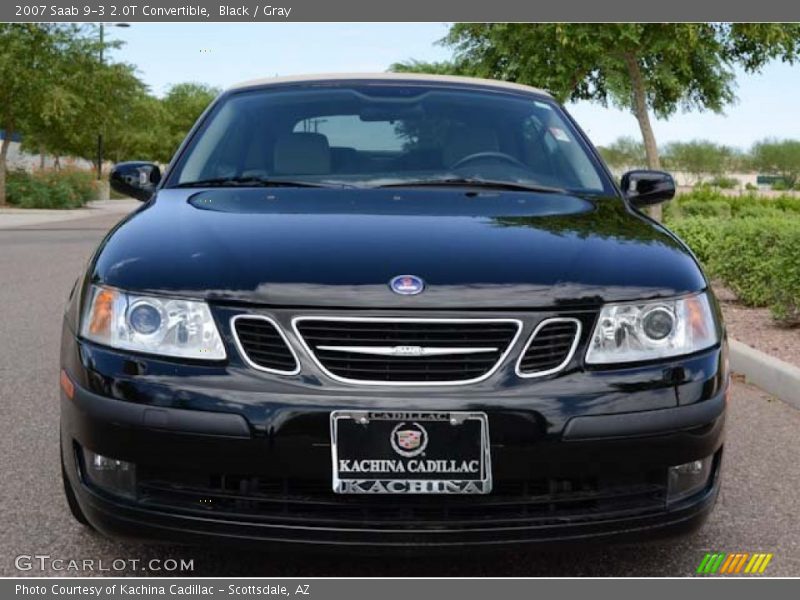Black / Gray 2007 Saab 9-3 2.0T Convertible
