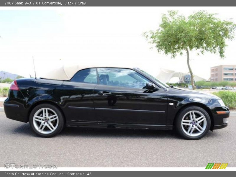 Black / Gray 2007 Saab 9-3 2.0T Convertible