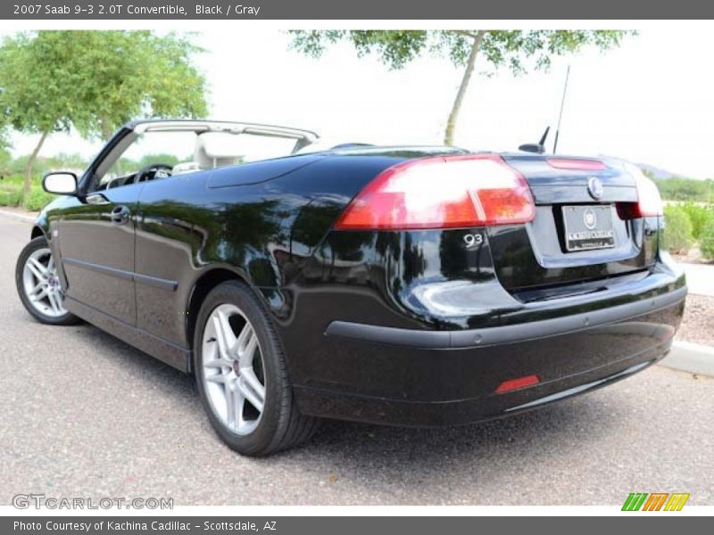 Black / Gray 2007 Saab 9-3 2.0T Convertible