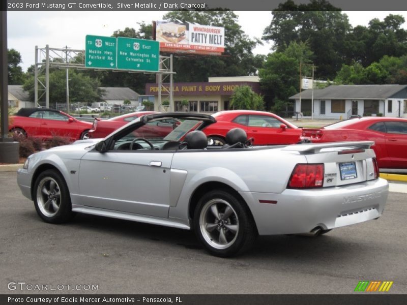 Silver Metallic / Dark Charcoal 2003 Ford Mustang GT Convertible