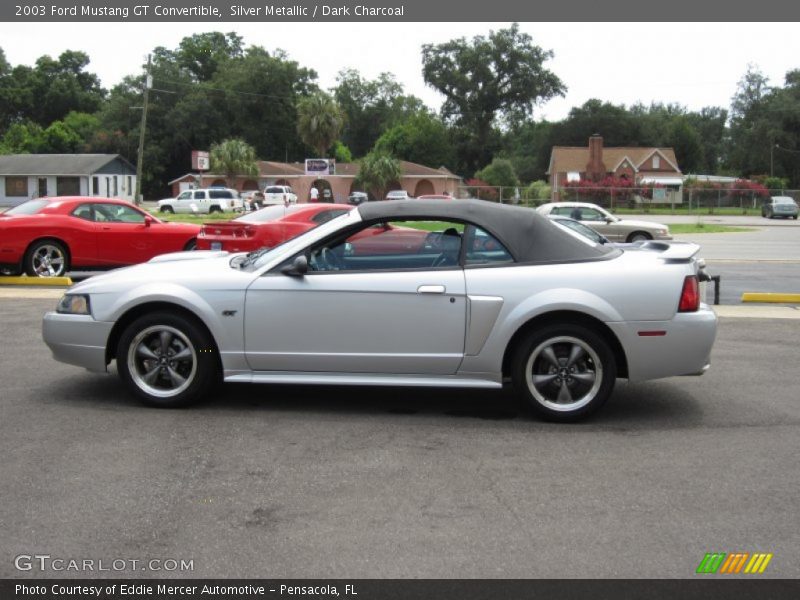 Silver Metallic / Dark Charcoal 2003 Ford Mustang GT Convertible
