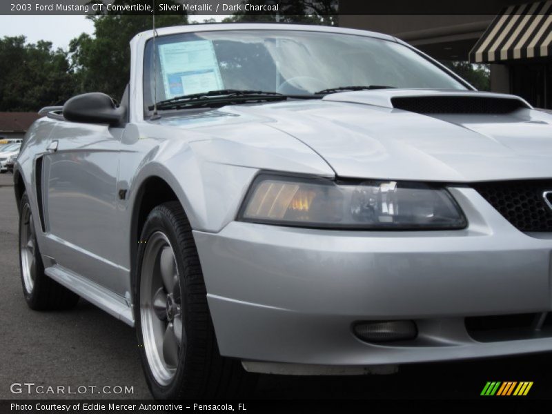 Silver Metallic / Dark Charcoal 2003 Ford Mustang GT Convertible