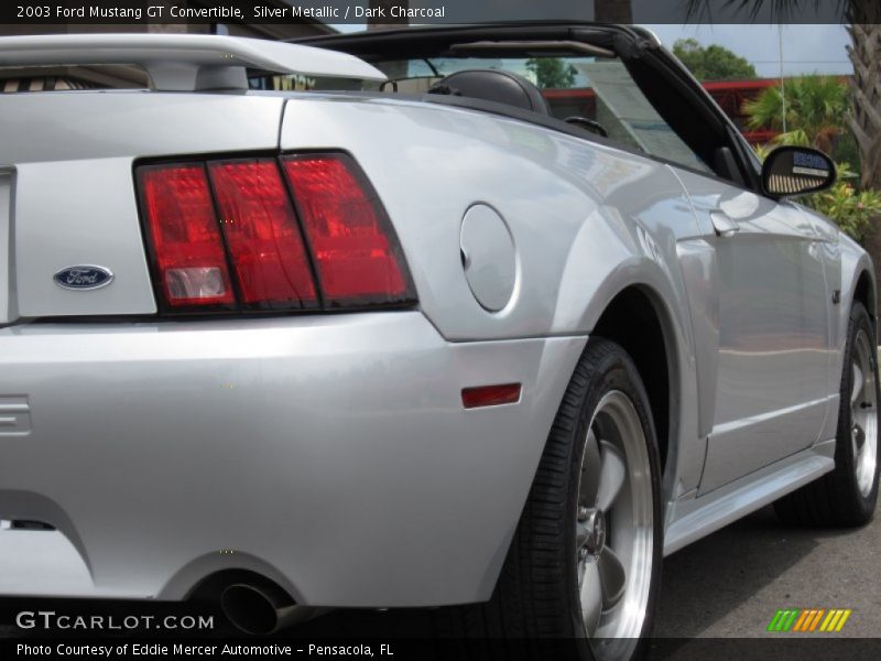 Silver Metallic / Dark Charcoal 2003 Ford Mustang GT Convertible