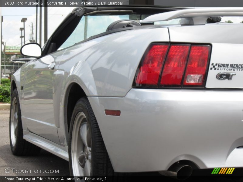 Silver Metallic / Dark Charcoal 2003 Ford Mustang GT Convertible