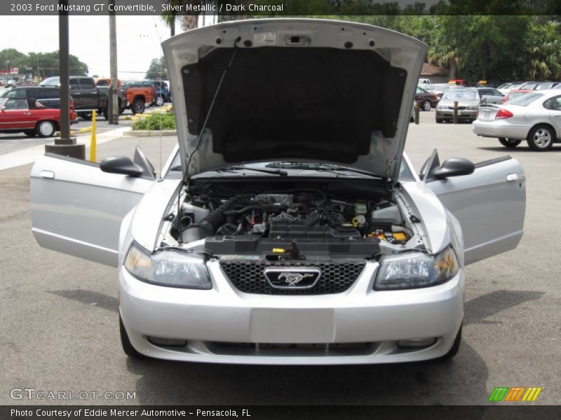 Silver Metallic / Dark Charcoal 2003 Ford Mustang GT Convertible