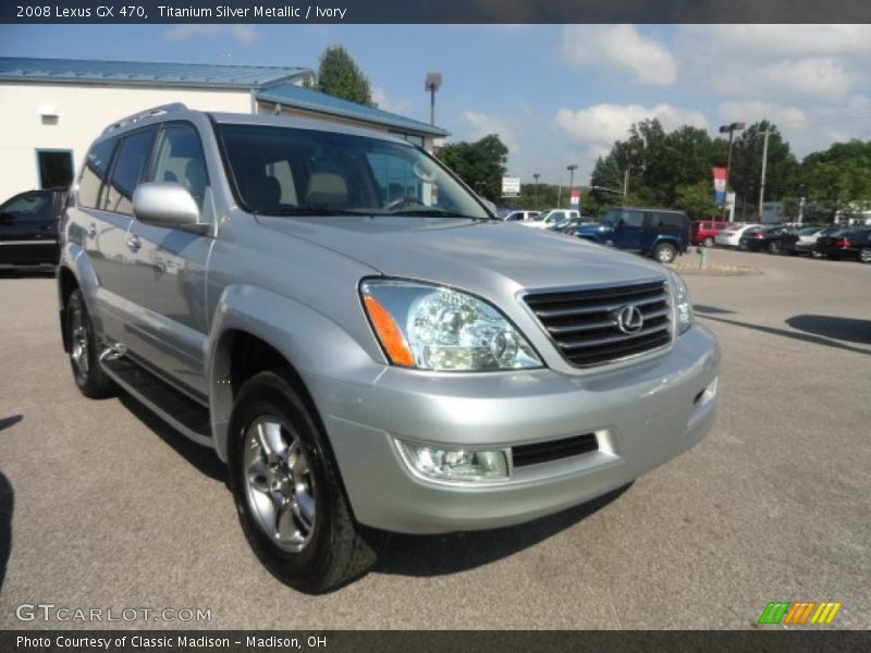Titanium Silver Metallic / Ivory 2008 Lexus GX 470