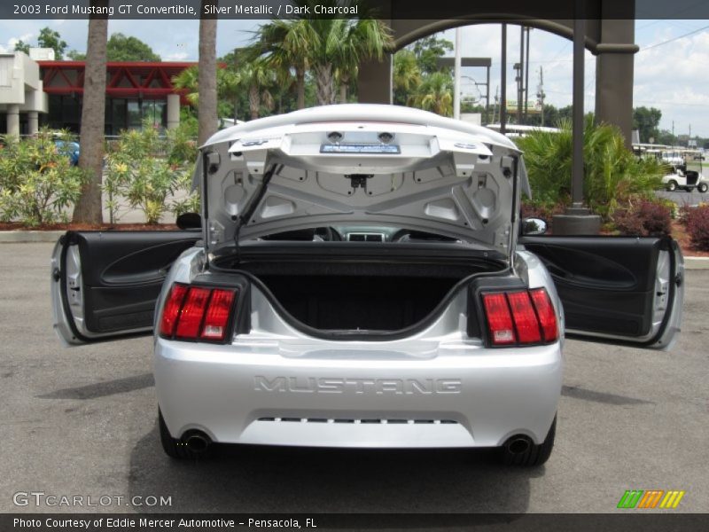 Silver Metallic / Dark Charcoal 2003 Ford Mustang GT Convertible