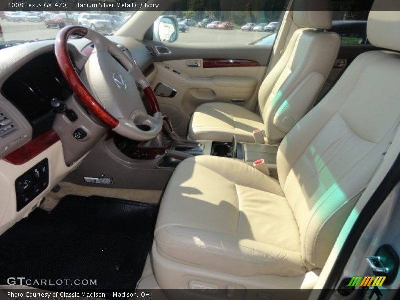 Titanium Silver Metallic / Ivory 2008 Lexus GX 470