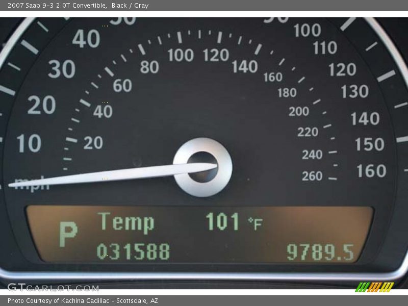 Black / Gray 2007 Saab 9-3 2.0T Convertible