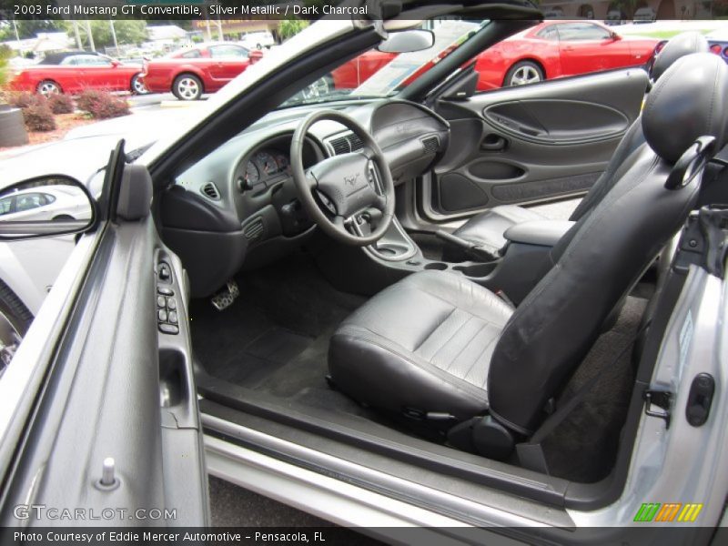 Silver Metallic / Dark Charcoal 2003 Ford Mustang GT Convertible