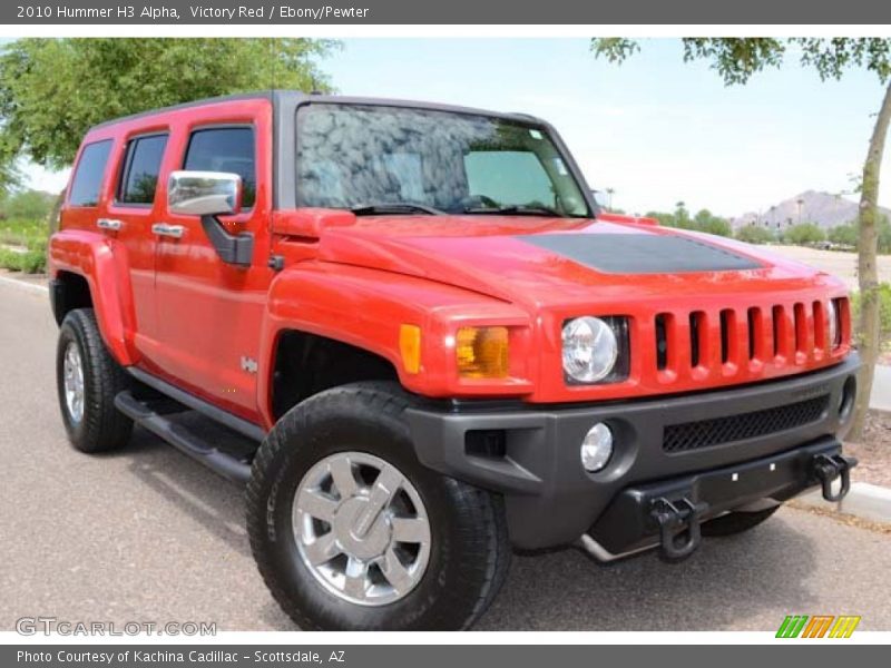 Victory Red / Ebony/Pewter 2010 Hummer H3 Alpha