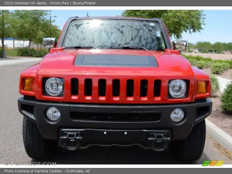 Victory Red / Ebony/Pewter 2010 Hummer H3 Alpha