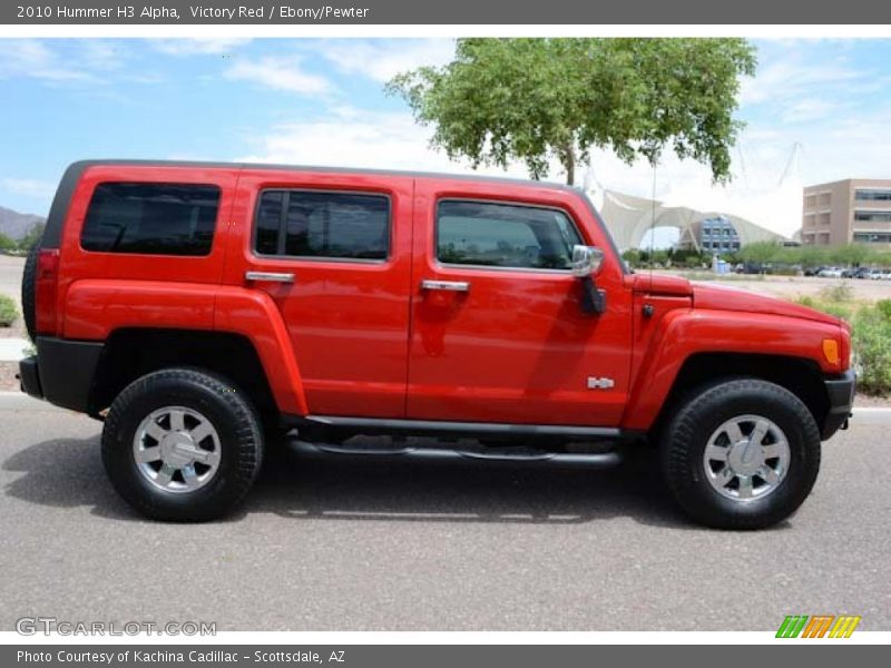 Victory Red / Ebony/Pewter 2010 Hummer H3 Alpha